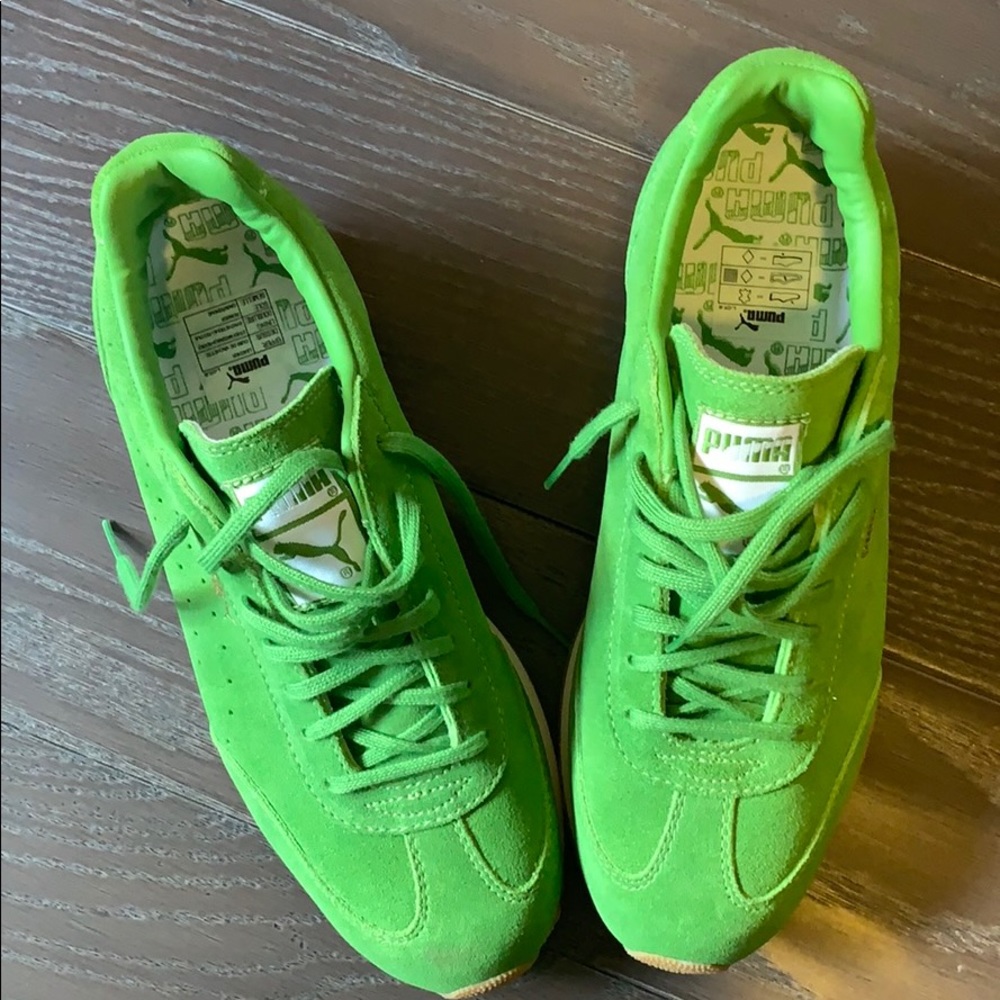 NIB Kiwi/White/Gum Ontario Puma athletic shoes 7.5